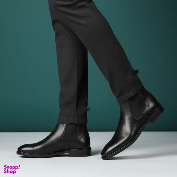 نیم بوت مردانه شمس مدل M8 رنگ مشکی