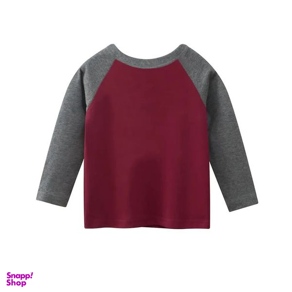 تی شرت آستین بلند پسرانه هومنیتی مدل WYKBTS3047-BGD