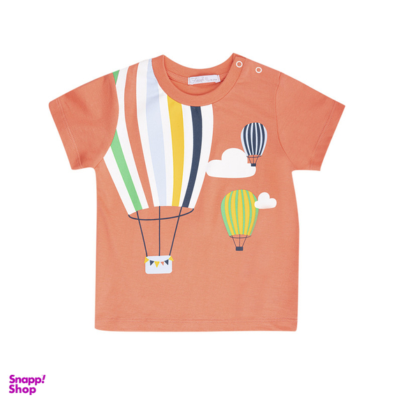 ست تیشرت و شلوارک پسرانه فیورلا مدل بالن رنگین کمان کد 25038