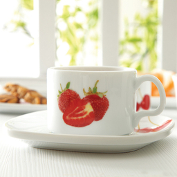 ست فنجان و نعلبکی 12 پارچه چینی زرین ایران مدل هما کلاس تروپیکال درجه یک