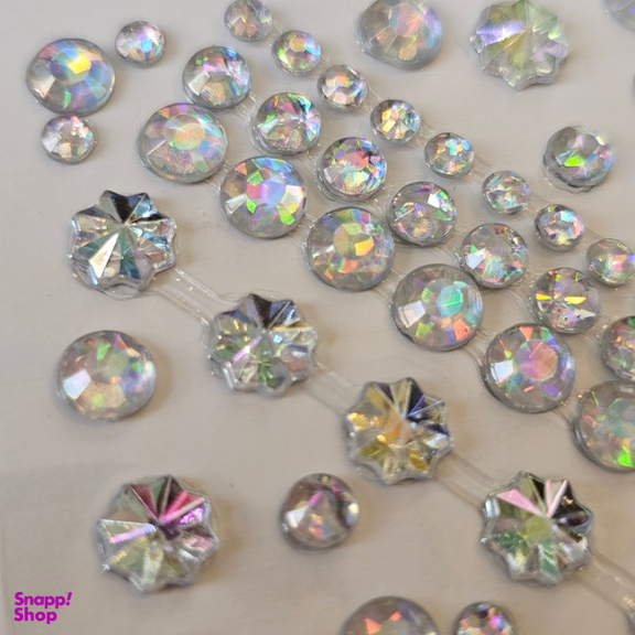 نگین چسبی صورت و ناخن طرح مروارید و گل و ستاره کد 138 بسته 160 عددی