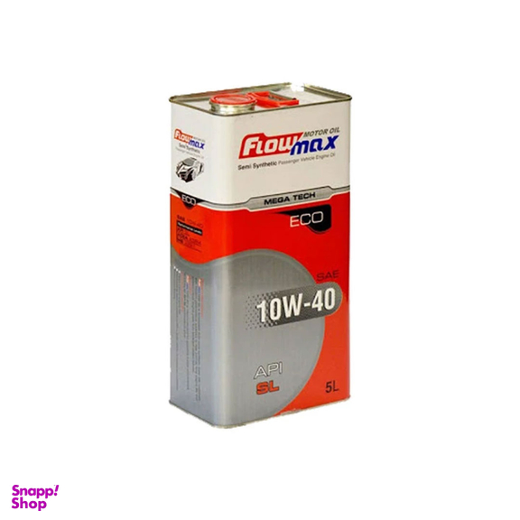 روغن موتور خودرو فلومکس مدل Mega Tech 10w-40 حجم 5 لیتر