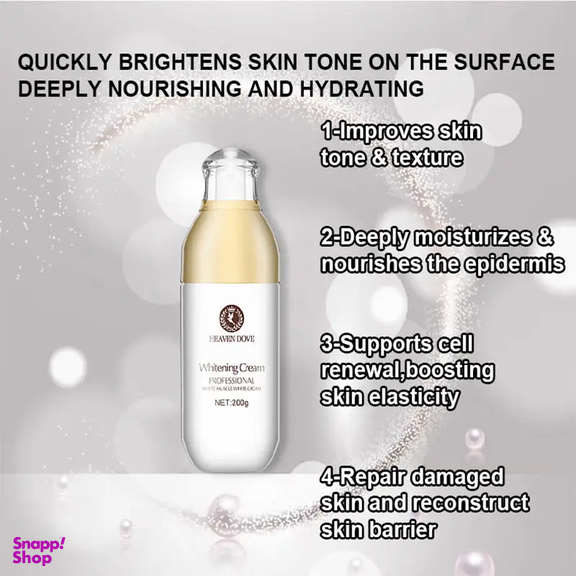 کرم روشن کننده دست و صورت هیون داو مدل مروارید مناسب انواع پوست حجم 200 میلی لیتر