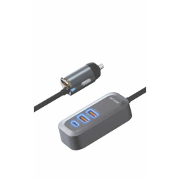 سیم شارژر ماشین سه گانه گرین لاین مدل Triple QC & PD 100W Car Charger