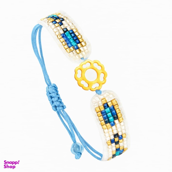 دستبند طلا 18 عیار زنانه مدل میوکی گل کد 4270