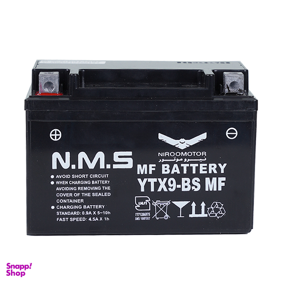 باتری موتور سیکلت ان ام اس مدل YTX9-BS