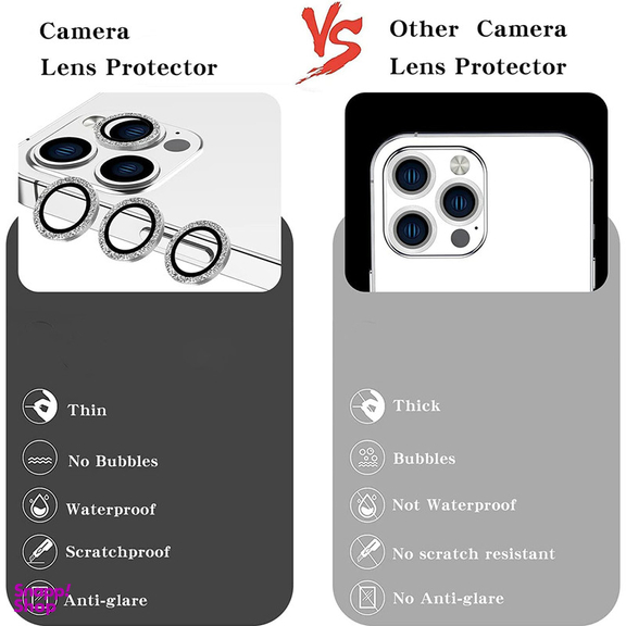 محافظ لنز دوربین بوف مدل Diamond-Luxury مناسب برای گوشی موبایل اپل iPhone 13 Pro Max / iPhone 13 Pro
