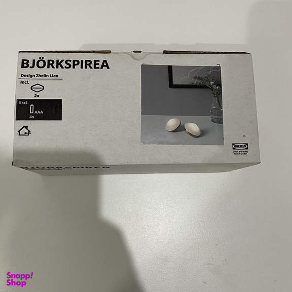 چراغ تزیینی ایکیا مدل BJORKSPIREA-NEW بسته 2 عددی