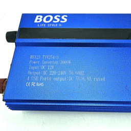 مبدل برق خودرو باس مدل BS123 TYN254-3 ظرفیت 3000 وات