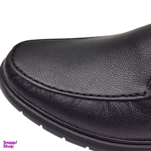 کفش طبی مردانه چرم ریباری مدل C11 رنگ مشکی