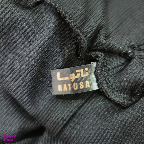 ست نیم تنه و دامن زنانه ناتوسا مدل NT730-1 رنگ مشکی