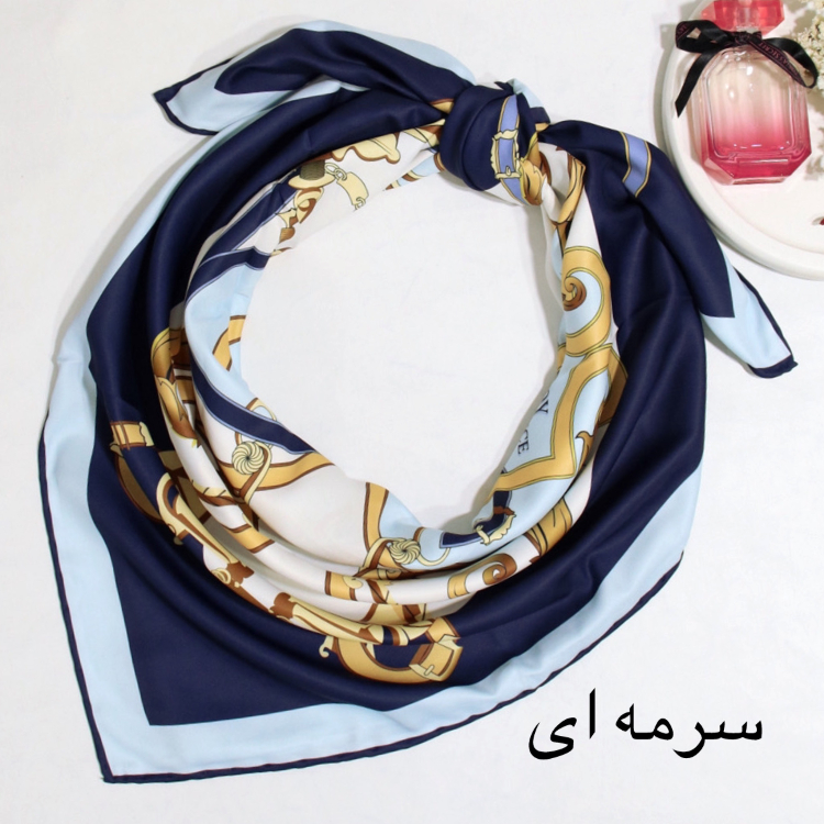 روسری ابریشم زنانه طرح هرمس کد ANA6055