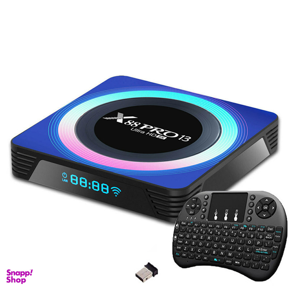 اندروید باکس مدل X88 Pro 13 4/64 GB به همراه کیبورد بیسیم