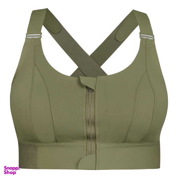 نیم تنه ورزشی زنانه مدل بند چسبی کد 5018 رنگ سبز پسته ای