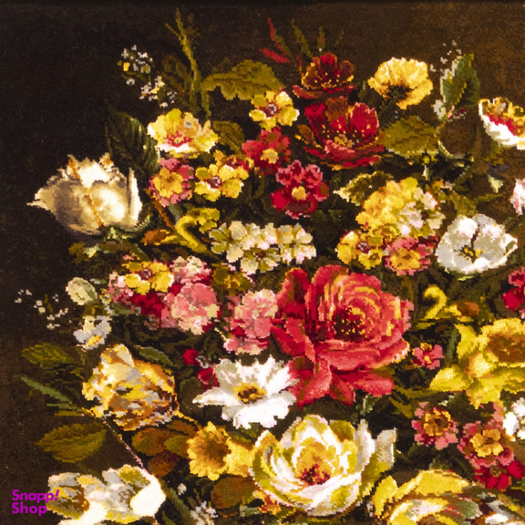 تابلو فرش دستباف سی پرشیا مدل گل در گلدان کد 903507