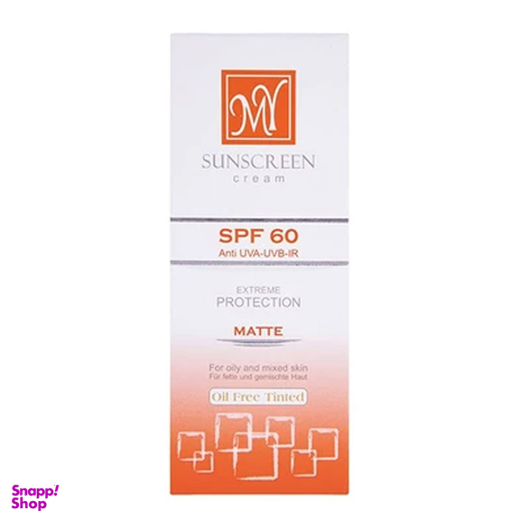 کرم ضد آفتاب مای با SPF60 فاقد چربی کرم پودری حجم 50 میلی‌ لیتر