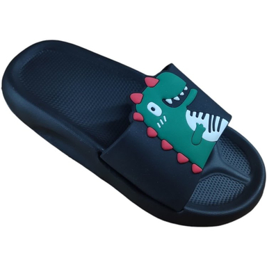 دمپایی بچگانه زیتون مدل داینو تا به تا کد 131410 رنگ مشکی