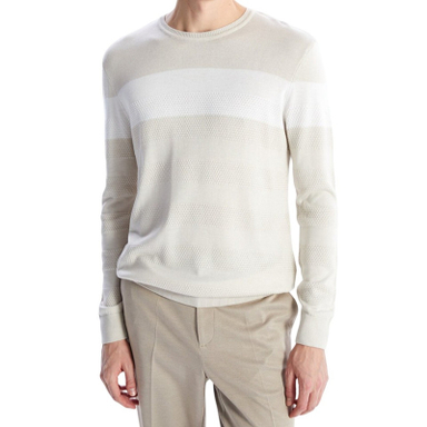 پلیور یقه گرد مردانه ال سی وایکیکی مدل اسلیم افکت