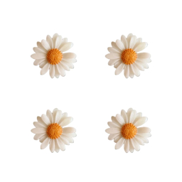 شمع مدل گل بابونه بسته 4 عددی