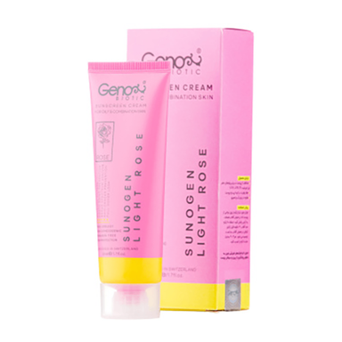 کرم ضد آفتاب رنگی ژنوبایوتیک مدل SPF50 مناسب پوست چرب و مختلط حجم 50 میلی لیتر