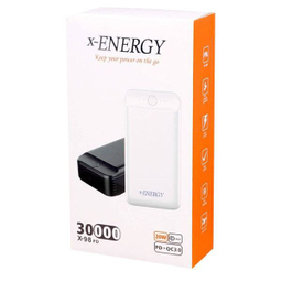 پاوربانک ایکس انرژی مدل X-98PD 22.5W ظرفیت 30000 میلی آمپر ساعت