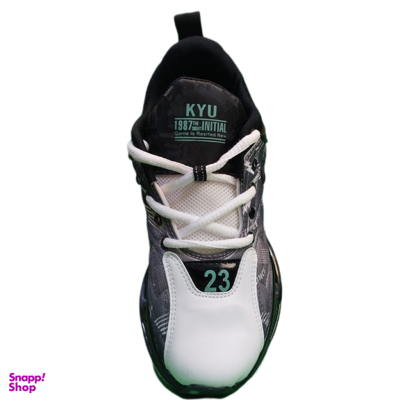 کفش ورزشی مردانه طرح جردن مدل پاپن کد 991 رنگ سفید مشکی