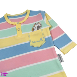 ست بلوز آستین بلند و شلوار کودک به آوران طرح راه راه زرافه