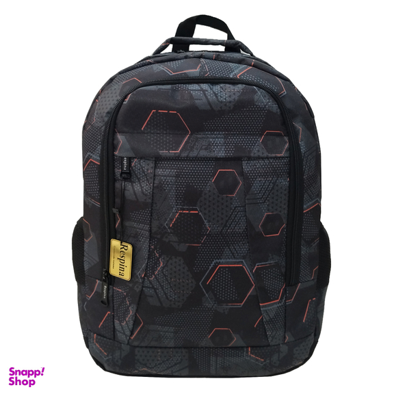 کیف مدرسه رسپینا اسپرت طرح شش ضلعی مدل hexagon با جامدادی