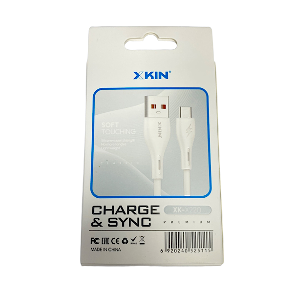 کابل USB به Type-C ایکس کین کد X220 طول 1 متر