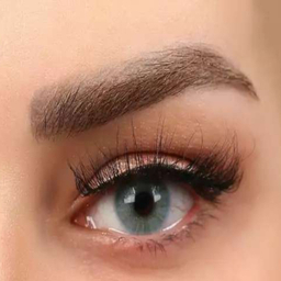 لنز رنگی گریس هرا کد 21 مدل Milano Blue رنگ آبی عروسکی