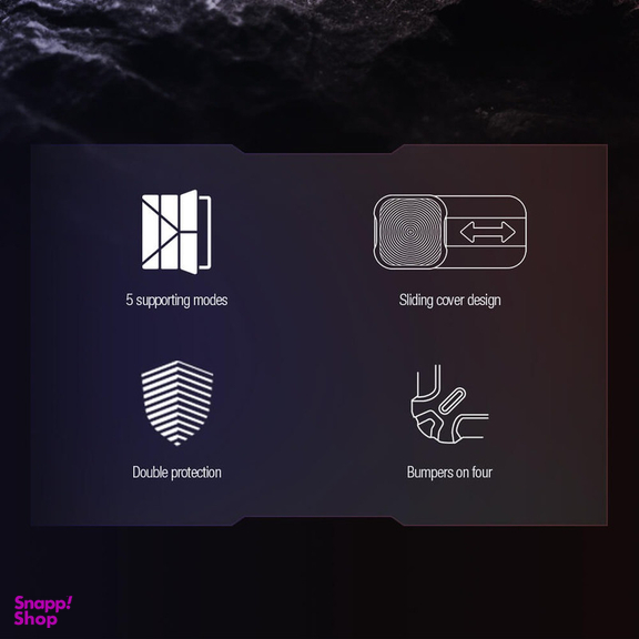 کیف کلاسوری نیلکین مدل Bumper Pro Leather Multi-Angle Folding مناسب برای تبلت اپل iPad Pro 11 2024