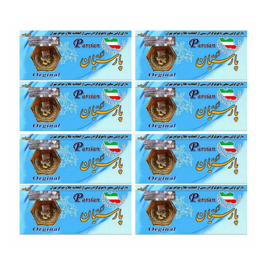 سکه گرمی طلا 18 عیار پارسیان وزن 0.05 گرم بسته ۸ عددی