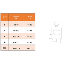 گن نیم تنه بعد از جراحی ژنیکوماستی مردانه کوتاه مدیک کد 5007S رنگ مشکی
