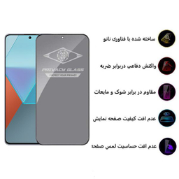 محافظ صفحه نمایش حریم شخصی اپیکوی مدل Privacy مناسب برای گوشی موبایل شیائومی  Redmi Note 13 Pro 4G/5G /Note 13 4G/5G /Note 13R Pro