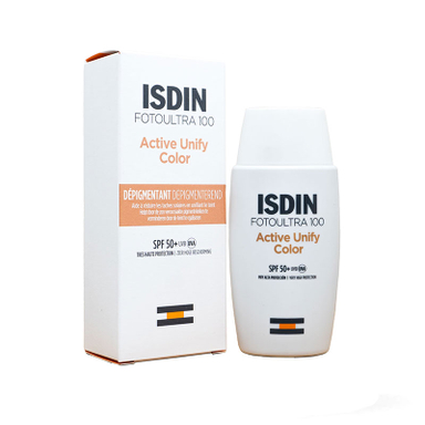 کرم ضد آفتاب رنگی ایزدین مدل Active Unify Color حجم 50 میلی لیتر
