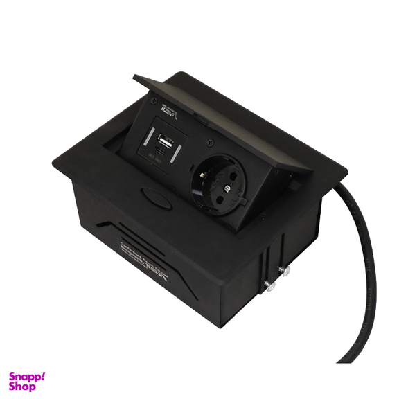 پریز توکار USB دار تیسا کد 21