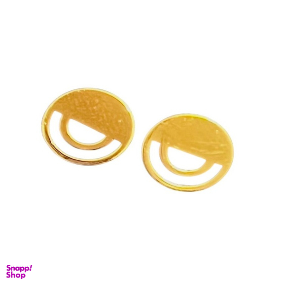 گوشواره طلا عیار 750 زنانه طرح مینیمال مدل دایره کد 2