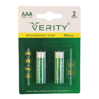 باتری نیم قلمی قابل شارژ وریتی مدل HR03 900mAh