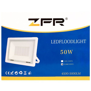 پروژکتور LED آلومینیومی زد اف ار مدل توان 50 وات