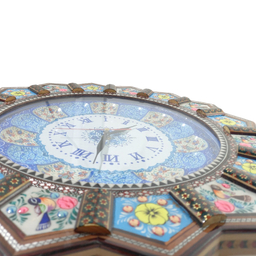 ساعت خاتم کاری درنیکا مدل خورشیدی طرح مرغ و گل کد 03