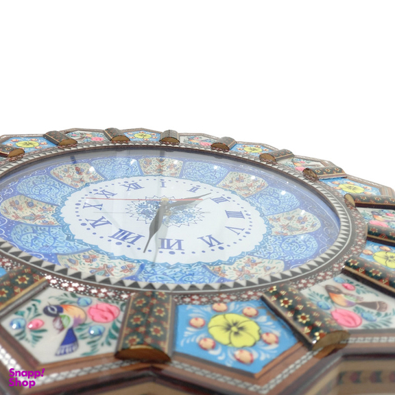 ساعت خاتم کاری درنیکا مدل خورشیدی طرح مرغ و گل کد 03