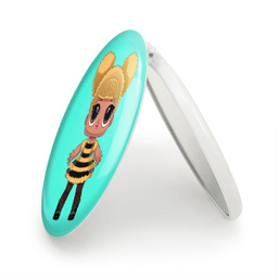 آینه جیبی خندالو طرح عروسک ال او ال LOL مدل تاشو کد 27871