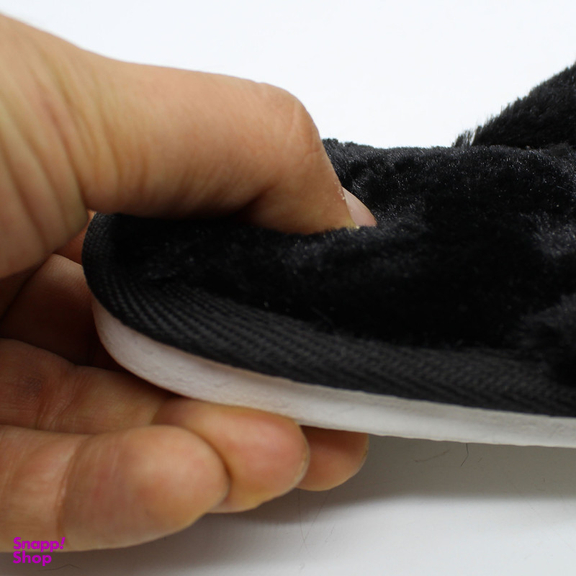 دمپایی روفرشی پولیشی زنانه نیکتا مدل ضربدری رنگ مشکی