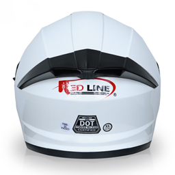 کلاه کاسکت ردلاین مدل 939 رنگ سفید براق به همراه کاور