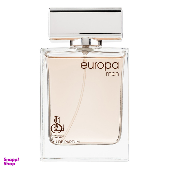 ادو پرفیوم مردانه اسپرینگ لیلیز مدل Europa Men رایحه گرم حجم 100 میلی لیتر