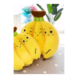 عروسک سیی طرح موز خوشه ای کد 1669.1 ارتفاع 43 سانتی متر