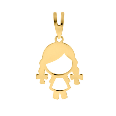 آویز گردنبند طلا 18 عیار اقلیمه کد VT538