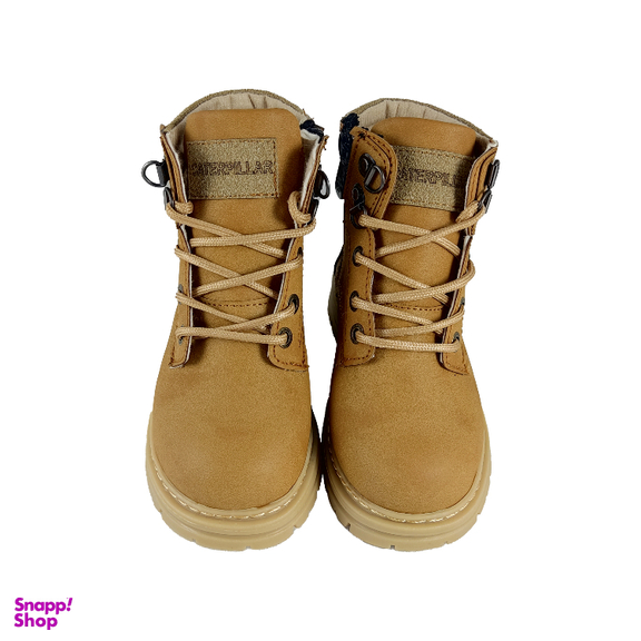 بوت پسرانه طرح Caterpillar کد CT22 رنگ نسکافه ای