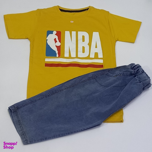 ست تیشرت و شلوارک یگانه مدل NBA
