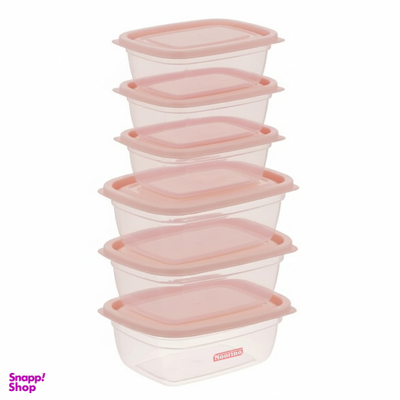 ظرف نگهدارنده نورینو مدل سامان مجموعه 6 عددی